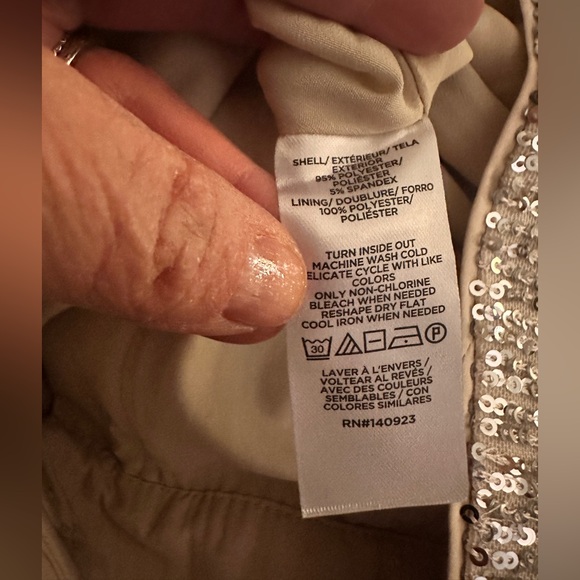 LOFT Sequin Straight Leg Pants Size 6 NWT! - Picture 5 of 5